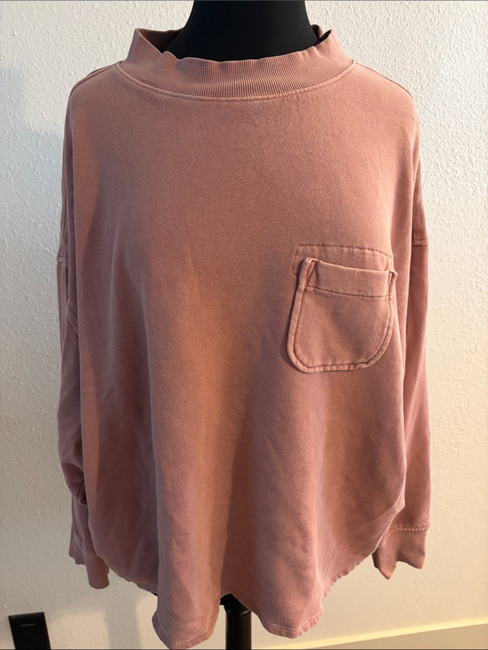 Dusty Rose Crew Neck Sweatshirt